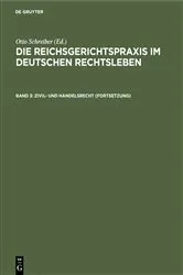 Book cover of Zivil- und Handelsrecht (Fortsetzung) by Otto Schreiber