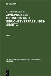 Book cover of Zivilprozeßordnung und Gerichtsverfassungsgesetz (19th ed.) by R. Sydow