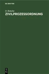 Book cover of Zivilprozessordnung (6th ed.) by O. Reincke