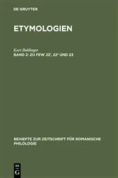 Book cover of Zu FEW 22¹, 22² und 23 by Kurt Baldinger