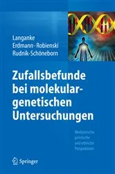 Book cover of Zufallsbefunde bei molekulargenetischen Untersuchungen by Martin Langanke
