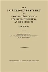Book cover of Zum 25 Jährigen Bestehen des Universitätsinstituts für Krebsforschung an der Charité am 8. Juni 1928 by Professor Dr. med. Ferdinand Blumenthal