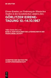 Book cover of Zum Nachleben des lateinischen in der Feudalgesellschaft by Veljko Gortan