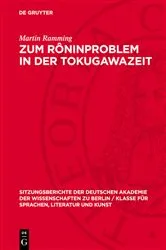 Book cover of Zum Rôninproblem in der Tokugawazeit by Martin Ramming