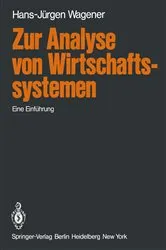 Book cover of Zur Analyse von Wirtschaftssystemen by H.-J. Wagener