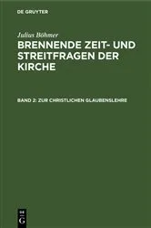 Book cover of Zur christlichen Glaubenslehre by Julius Böhmer