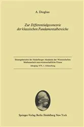 Book cover of Zur Differentialgeometrie der klassischen Fundamentalbereiche by A. Dinghas