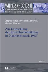 Book cover of Zur Entwicklung der Erwachsenenbildung in Oesterreich nach 1945 by Johann Dvořák