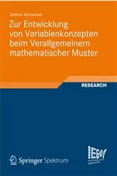 Book cover of Zur Entwicklung von Variablenkonzepten beim Verallgemeinern mathematischer Muster by Kathrin Akinwunmi