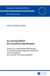 Book cover of Zur Garantenpflicht des Compliance-Beauftragten by Unknown