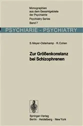 Book cover of Zur Größenkonstanz bei Schizophrenen by Susanne Meyer-Osterkamp