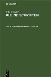 Book cover of Zur Griechischen Litteratur by F. G. Welcker