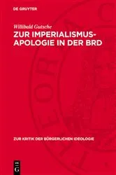 Book cover of Zur Imperialismus-Apologie in der BRD by Willibald Gutsche