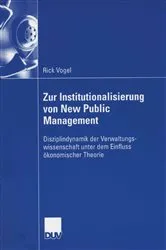 Book cover of Zur Institutionalisierung von New Public Management by Rick Vogel