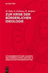 Book cover of Zur Krise der bürgerlichen Ideologie by M. Buhr