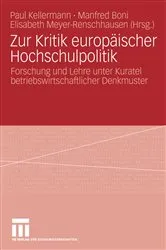Book cover of Zur Kritik europäischer Hochschulpolitik by Paul Kellermann