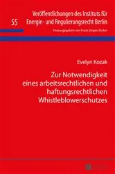 Book cover of Zur Notwendigkeit eines arbeitsrechtlichen und haftungsrechtlichen Whistleblowerschutzes by Unknown