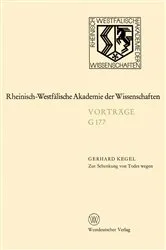 Book cover of Zur Schenkung von Todes wegen by Gerhard Kegel