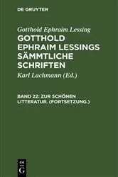 Book cover of Zur schönen Litteratur. (Fortsetzung.) by Karl Lachmann