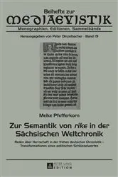 Book cover of Zur Semantik von «rike» in der Saechsischen Weltchronik by Peter Dinzelbacher
