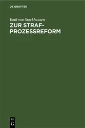 Book cover of Zur Strafprozeßreform by Unknown