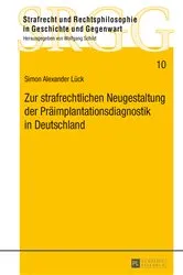 Book cover of Zur strafrechtlichen Neugestaltung der Praeimplantationsdiagnostik in Deutschland by Unknown