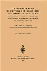 Book cover of Zur Systematik, Klinik und Untersuchungsmethodik der Vestibularisstörungen by Unknown