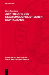 Book cover of Zur Theorie des staatsmonopolistischen Kapitalismus by Rudi Gündel