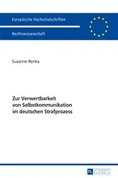 Book cover of Zur Verwertbarkeit von Selbstkommunikation im deutschen Strafprozess by Susanne Renka