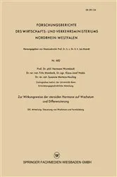 Book cover of Zur Wirkungsweise der steroiden Hormone auf Wachstum und Differenzierung by Hermann Wurmbach