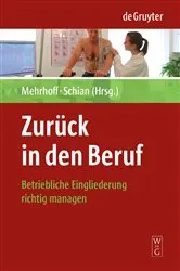 Book cover of Zurück in den Beruf by Friedrich Mehrhoff
