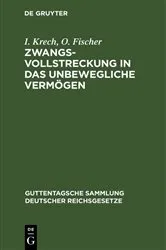 Book cover of Zwangsvollstreckung in das unbewegliche Vermögen (8th ed.) by Unknown