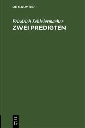 Book cover of Zwei Predigten by Friedrich Schleiermacher