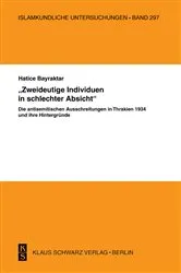 Book cover of 'Zweideutige Individuen in schlechter Absicht' by Hatice Bayraktar