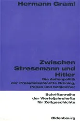 Book cover of Zwischen Stresemann und Hitler by Hermann Graml